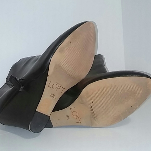 Ann Taylor Loft Booties black women's 8 - Picture 4 of 5